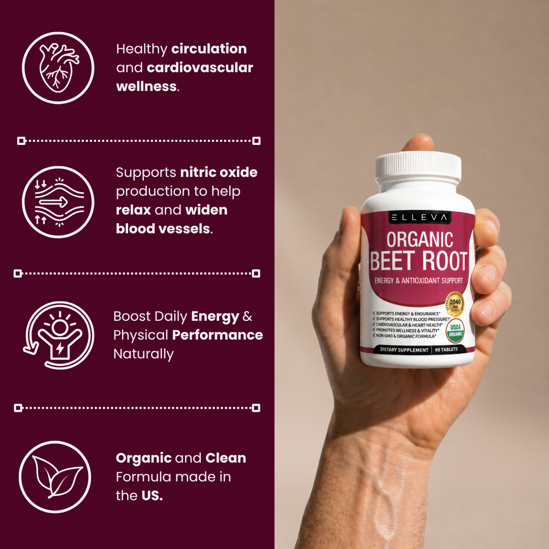 ELLEVA Organic Beetroot Tablets